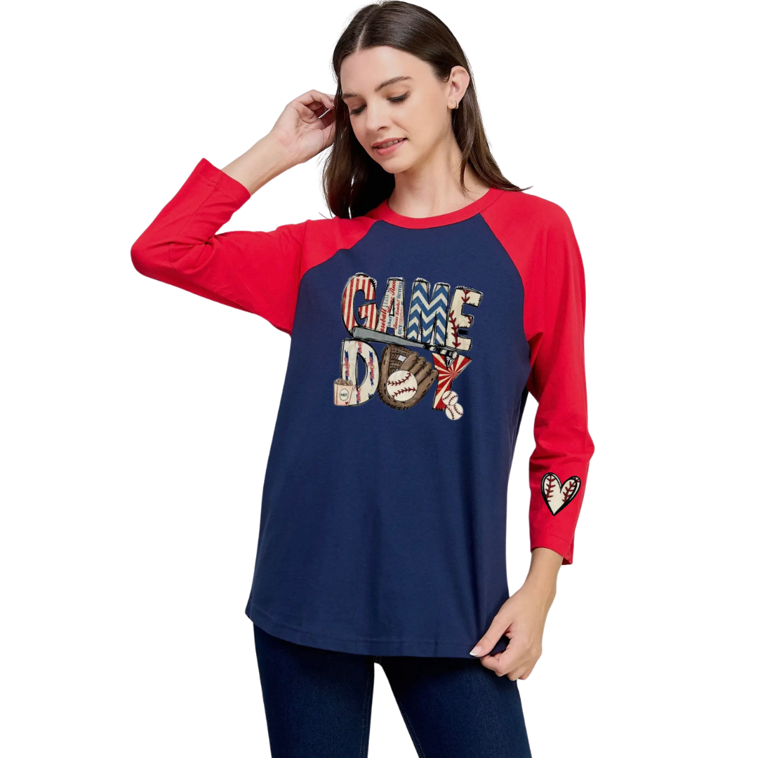 Game Day Baseball 3/4 Tee