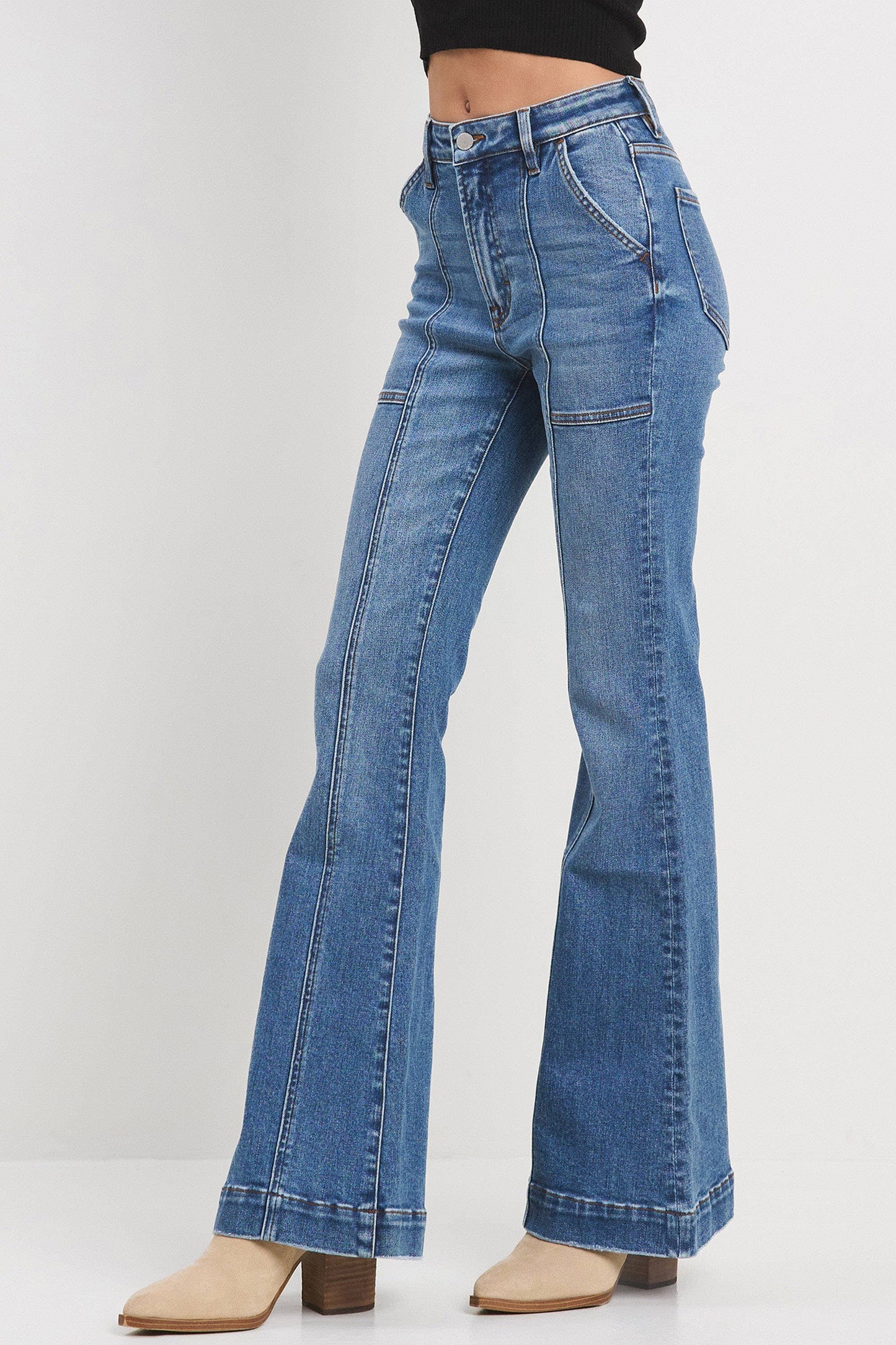 Utility Flare Jeans