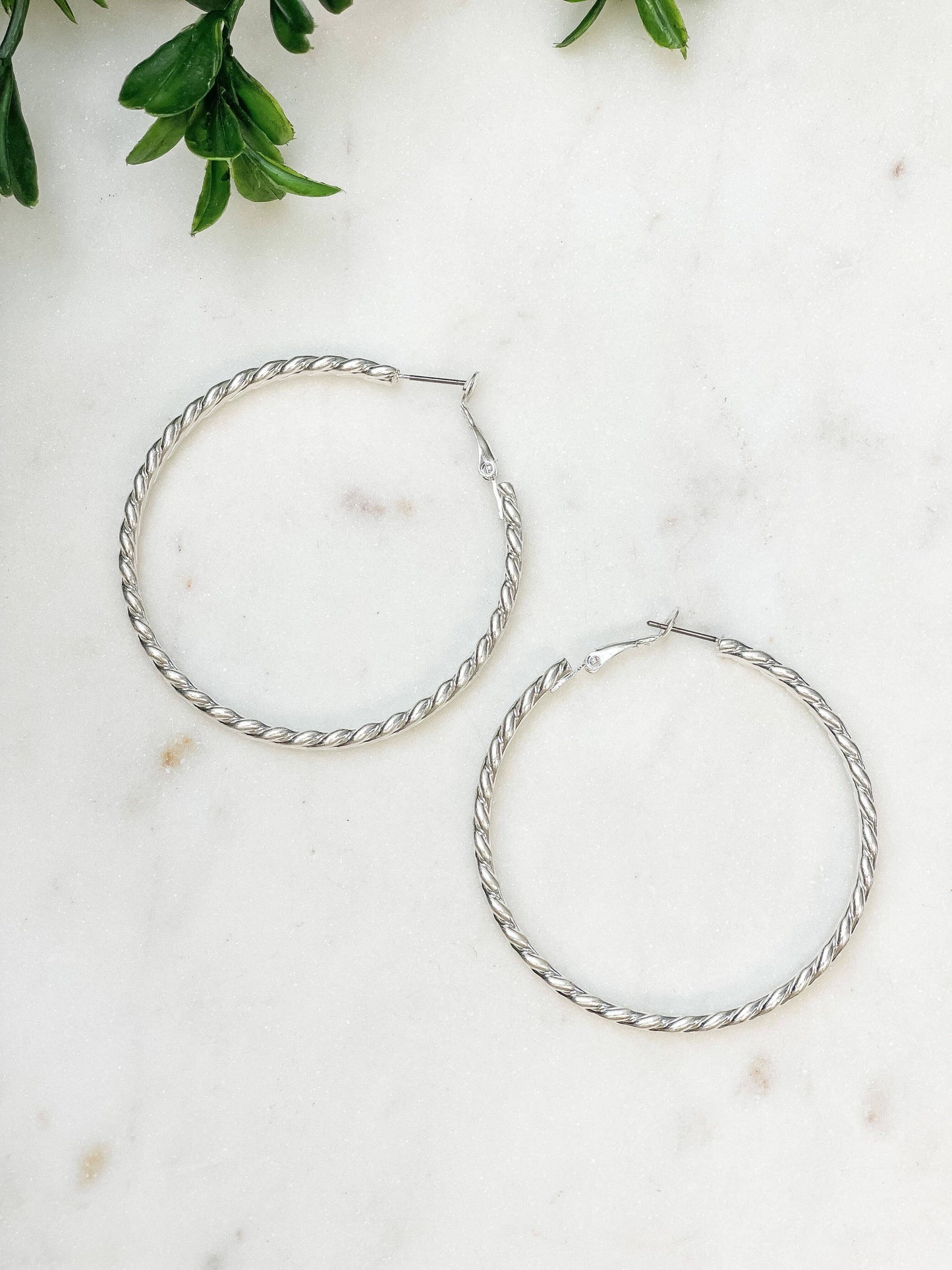 Wave Hoop Earrings