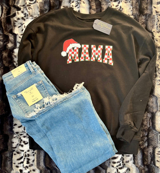 Mama Plaid Christmas Sweatshirt