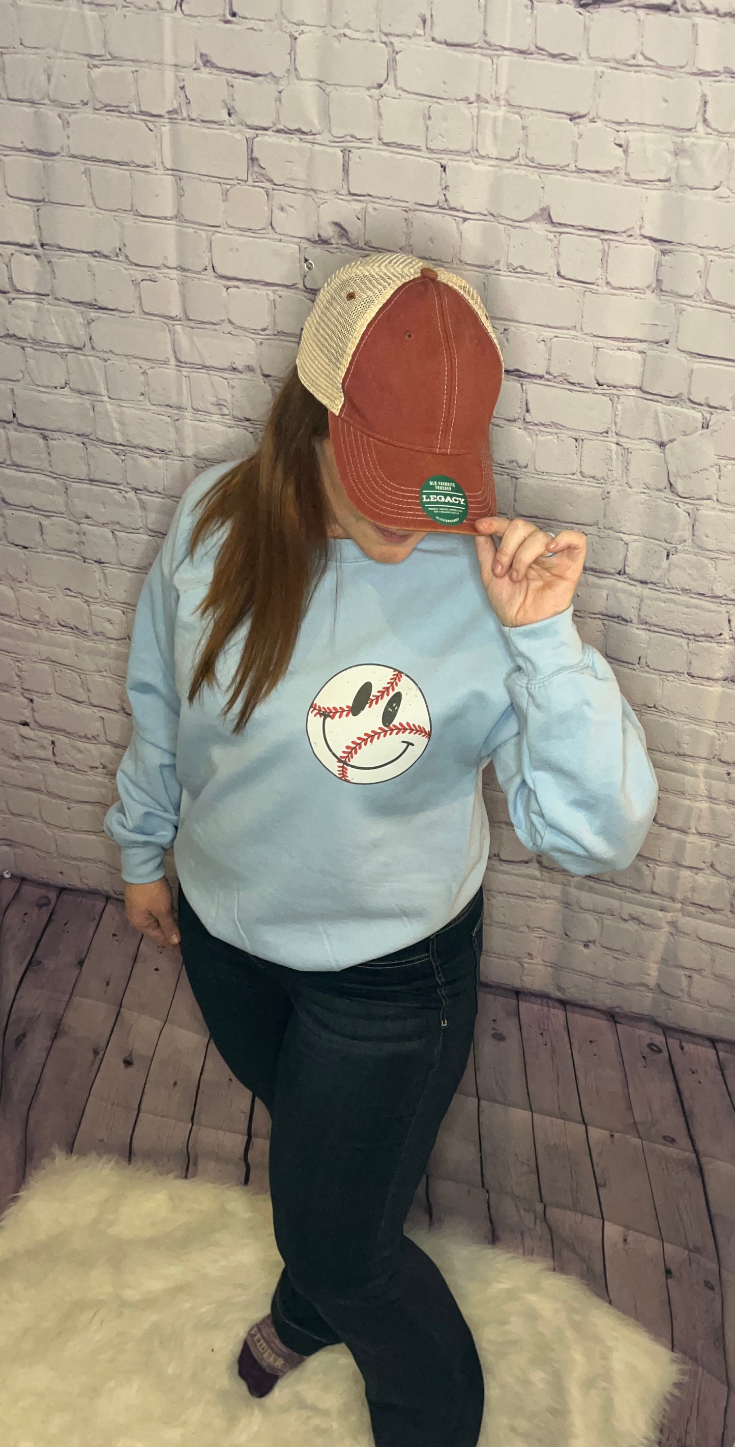 Baseball Happy Sweatshirt