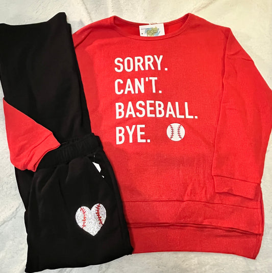 Sorry Can't Baseball Top