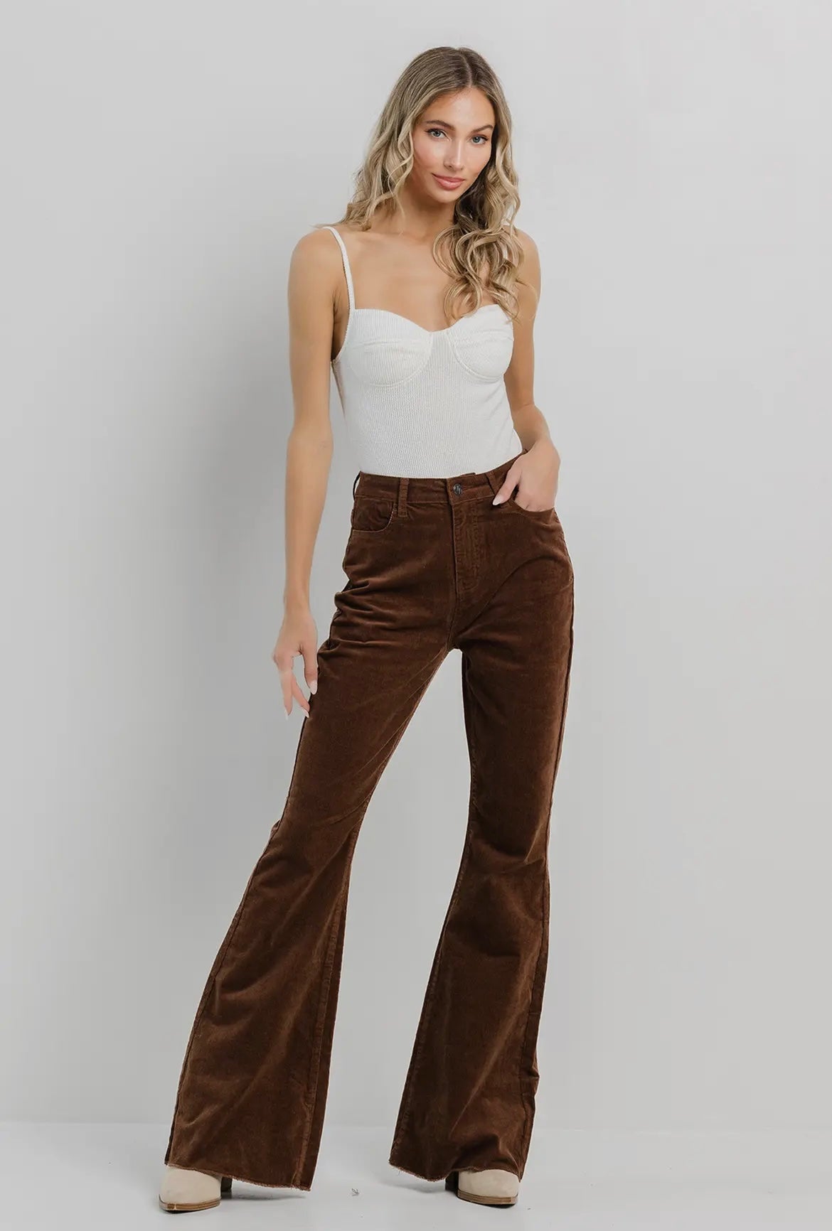 Corduroy Flare Jeans