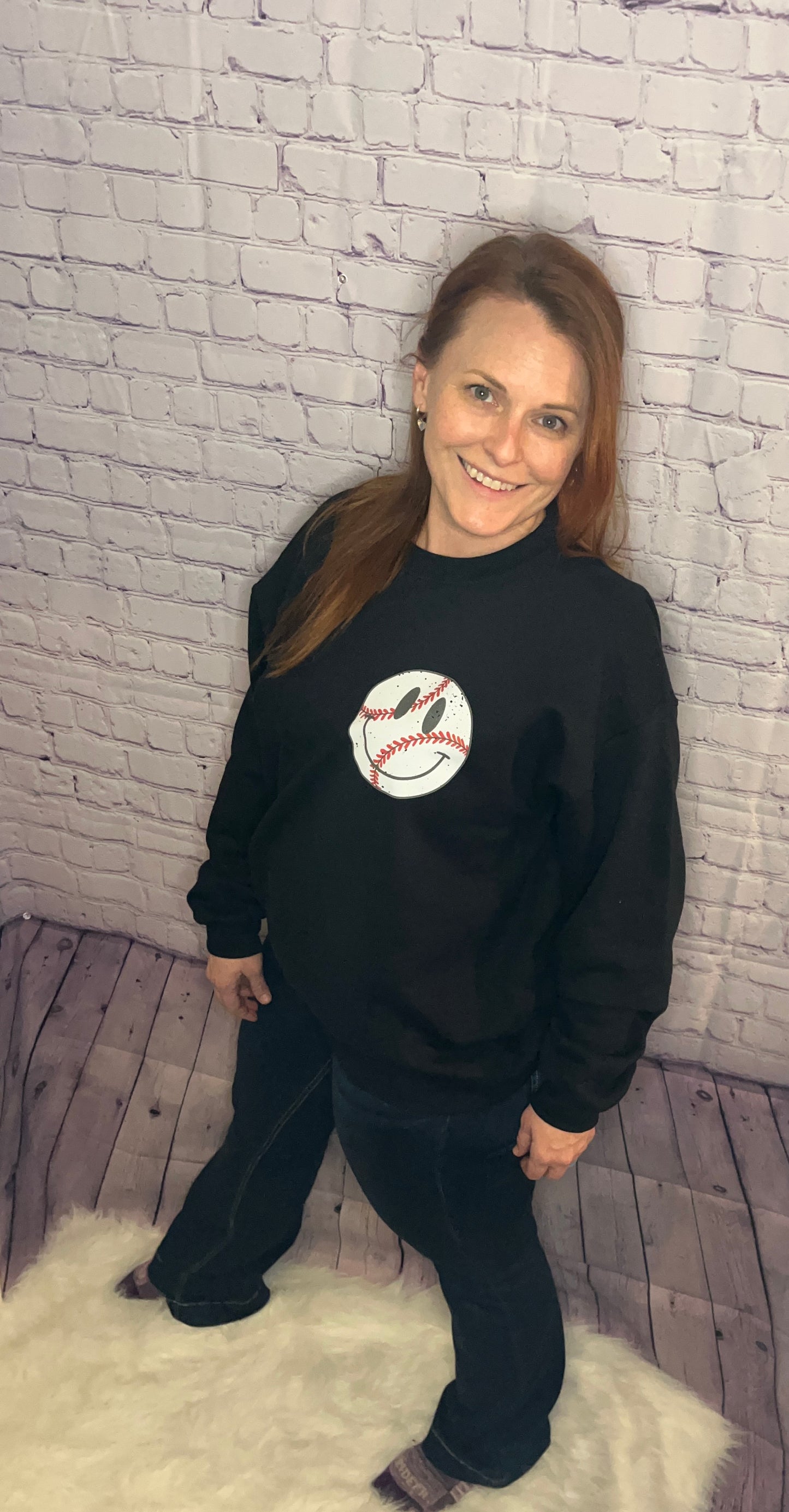 Baseball Happy Sweatshirt