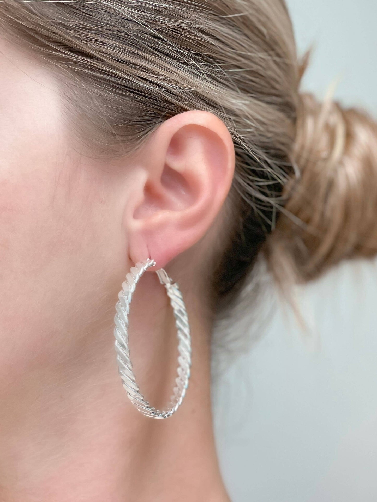 Wave Hoop Earrings